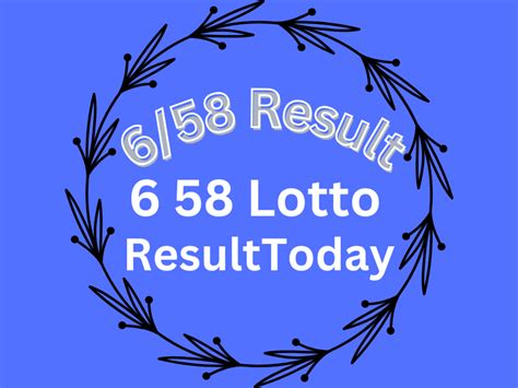 658 lotto result summary today